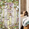 Window Stickers Japanese-style Stained Glass Film Static Cling Sticker Privacy Translucent Opaque Frosted Poster Home Decor