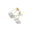 Dangle Kronleuchter eleganter Dame Stil Perlenohrringe Geometrische Perlen Dangle Ohrring Party Schmuck DIPS DHMT4