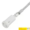 PVC G4 Socket Lamp Base Holder Lighting Connector White Ceramic LED Halogen BULB 200CM 12V