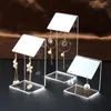 Jewelry Pouches Acrylic Earring Display Stand Organizer Hanging Shelf Case Holder Props Jewellery Set Show Customized