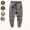 Calças masculinas Autumn e Winter Pure Cotton Loose Sweetpals Sweetpants Casual All -Matching Sports Troushers