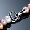 Chokers Natural Freshwater Long Pearl Necklace For Women Neck Chain Multi-Color High Luster Pearls Jewelry 925 Silver Clasp Beads Choker 221128