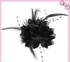 Dekorativa blommor Eleganta bröllopsmaterial brudgum Bridal Universal Corsage With Feather Bead String Women Party handledsblomma och huvudbonad