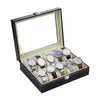 Boîtes à bijoux 10 Grids Man Organisateur pour ES PU Leather Box Case Gift P J220823