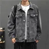 Men's Jackets Denim Fashion Hole Retro Motorcyle Basic Coat Streetwear Bomber Cowboy Casual Coats 221129