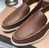 2022 Loro Masculino Mocassim Feminino Sapatos Baixos Estilo Britânico Casual Couro Veludo Cano Baixo Verão Caminhada