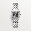 Reloj de mujer movimiento de cuarzo 22X30mm/27X37mm material de acero inoxidable con incrustaciones de diamantes importados a prueba de agua