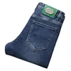 Nieuwe jeans chino broek broek heren broek stretch herfst winter close passende jeans katoenen broek gewassen rechte zakelijke casual kf9921