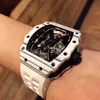 Limitowana edycja Superclone Watches Designer Projektant na rękę Luksusowe męskie Mechanika Watch Richa Milles Wristwatch Pełny automatyczny ruch mechaniczny