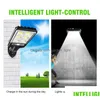 Solar Street Light Cob LED Wall Lamp Pir Motion Sensor Waterproof Outdoor Garden Lights Remote Control Drop Deliv DHXDR