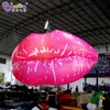 Factory direct inflatable red lips with lights inflation air blown sexy lips for Valentine' s day party event decoration toys sports