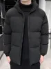 Mens Down Parkas Winter Parka Warm Jacket Fashion Zipper Stand Collar Casual Thick Thermal Windbreaker Padded Coat Plus Size 8XL 221129