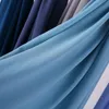 Sciarpe Donna Tinta unita Sciarpa Hijab in chiffon pesante premium di alta qualità Sciarpe da donna malesi hijab scialli lunghi scialli 221129