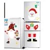 Decorações de Natal Greamento de frigo grande adesivo magnético Snowman Snowman Papai Noel Mensagem de Mensagem de Decoração 221129