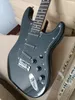 6 Strings Black Electric Guitar With SSS Pickups