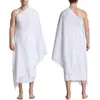 Toalla de toalla Ihram para hombres de ropa étnica para disfraces de peregrinación musulmana de umrah y hajj cómodo para usar f3md