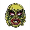 Pins broches pins broches creativiteit horrorfilms email grappige metaal cartoon broche backpack hoed tas collar revers badge dhgarden dhwn4