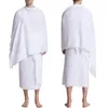 Etnische kleding heren Ihram handdoek ingesteld voor Umrah en Hajj Moslim Pelgrimskostuums comfortabel om F3MD te dragen