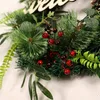 Decoratieve bloemen Kerst Welcome krans voor voordeur boerderij slinger buiten tuin veranda indoor raam