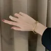 Bangle Frosted Golden Bracelet for Women Cross Design Bressmaid Подарки Открыть жесткие роскошные дамы достойные шерсть для драгоценных камней.