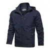 Men's Jackets Men Windbreaker Autumn Long Sleeve Solid Casual Sport Zipper Outdoor Waterproof Coat Male Clothing Outwears 4XL 221129