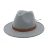 Basker ull topp hatt kvinnor bowler hattar platt jazz m￶s