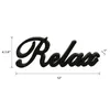 Objetos decorativos Figuras Matt Wooden Palavras de madeira Sign Grátis "Relax" Desktablefelfelfome Walloffice Decoração Arte 12 x 425 x 1 polegada 221129