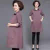 Kvinnors trenchrockar Spring Autumn Windbreaker Women 2022 Womens Fashion Coat Korean Style Oversize Mom Gabardina LQ178