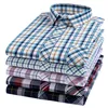 Chemises décontractées pour hommes en coton à carreaux pour hommes à manches longues mode imprimé à carreaux coupe régulière hommes robe vêtements quotidiens doux 221128