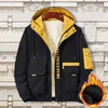 Mens Down Parkas 겨울 재킷 오버 사이즈 플러시 벨벳 패딩 패션 코트 플러스 크기 큰 7xl 8xl 아노락 두꺼운 따뜻한 양털 파카 남자 221129