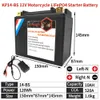 14-BS دراجة نارية بداية LIFEPO4 بطارية CCA 520A 12V 10AH مع بطارية ليثيوم سكوتر BMS استبدال ETX14-BS YTX14 YTX14-BS