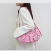 Evening Bags Gnazhee Y2K Brand Black Gothic White Fashion Pink Rivets Crossbody Shoulder Purse Women Underarm 221129