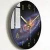 Wandklokken glazen klok modern stille creatief horloge home deoc woonkamer keuken grote reloj cocina cadeau