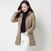 S aşağı parkas kadın ördek ceket bayanlar sıcak yastıklı ceket uzun kapşonlu ultra hafif dış giyim kabarık kış ceket 221128