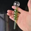 Kleurspiraal rechte pot Groothandel Bongs Olie Burner Pijpen Waterpijpen Glazen Rigs Rooking