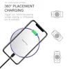 10 Вт беспроводной зарядной накладчик для iPhone 14 13 12 11 Pro Max x Samsung Xiaomi Phone Qi Chargers Индукция