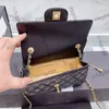 CC Borse Luxury Brand Cross Body Donna francese Classic Mini Flap Sqaure Agnello Crush Gold Ball Metal Matelasse Borse Sac