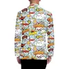 Abiti da uomo Blazer Uomo Blazer con stampa graffiti 3D Ragazzi Costum Oversize Moda Estate Uomo Casual Giacche da ufficio Harajuku streetwear 221128