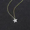 Pendant Necklaces Star For Women Aesthetic Kpop Gold Color Collarbone Choker Chain On The Neck Jewellry Christmas Jewelry N306