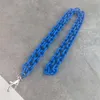 Colliers pendants Colliers de chaîne en caoutchouc coloré
