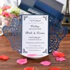 Bröllopsinbjudningar kort laserskurna papperskort lyxinbjudningar