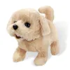 Plush Dolls Electronic Dog Robot Puppy Walk Bark Wag Tail Teddy Toys Funny For Children Birthday Gift 221129