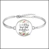 Braccialetti con ciondoli 8 pezzi/pacco Bracciale con versetto della Bibbia Colore argento 25 mm Cupola di vetro artistico Scrittura Gioielli cristiani Fede Regalo Goccia D Dhgarden Dhtlk