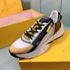 Designer Shoes Low-cut Nylon Runner Trainers Men Basketball Flow Sneakers Top Suede Leather Black White Sports Zipper Rubber Outdoor Shoe With