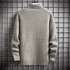 Męskie swetry Zima najwyższa jakość Turtleeck SWEATK GRUBY Pullower Casual S High Neck Knit Męskie Świąteczne Skoczki 221129