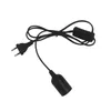 20ft netsnoer kabel e27 lampbases ronde plug met schakelaardraad voor kroonluchter lamphouderlamp 265V hangende lichtstop