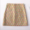 2022 women's short skirt Europe and the United States selling classic fashion covered in printed letters high-waisted A-line skirt F skirt