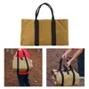 Storage Bags Waterproof Large Capacity Canvas Log Carrier Bag Portable Camping Outdoor