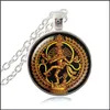 Collane con ciondolo Collana di Buddha d'oro Danza della distruzione Lord Shiva Ciondolo Vetro Gioielli buddisti Divinità indù Spiritua Dhgarden Dhuwc