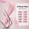 Vibrators Tracy's Dog 10 Frequency Remote Control Wearable Dildo G Spot Vibrator For Women Sex Toy 1115